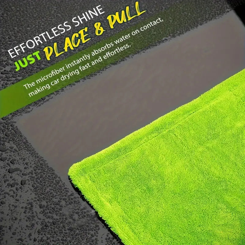 Green Dried Monster; 1400GSM Twisted Loop Drying Towel