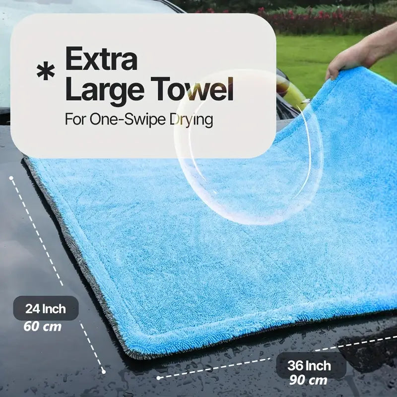 Twisted Bliss; 1300GSM Double Twisted Microfibre Drying Towel Set
