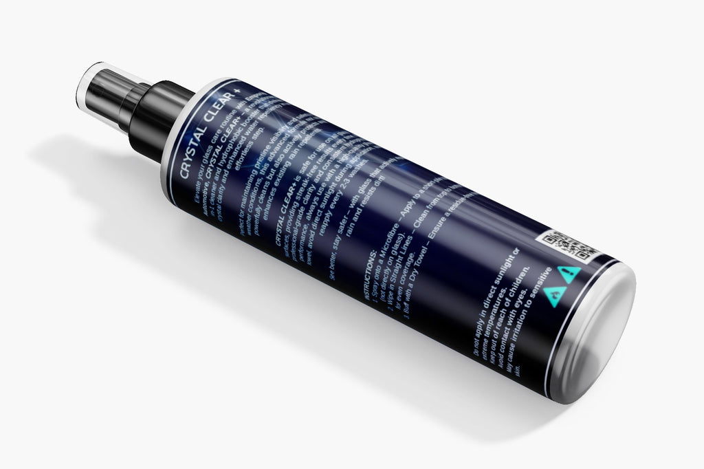 Crystal Clear+; 2-in-1 Glass Cleaner & Hydrophobic Booster